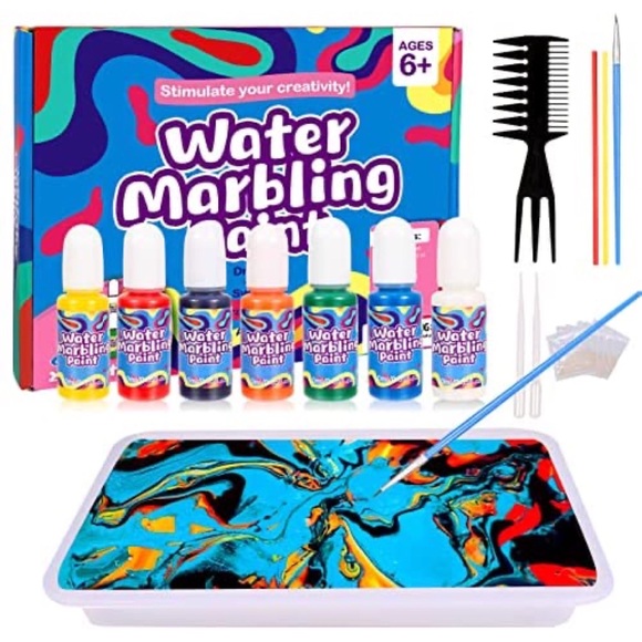 Other - Water Marbling Creative Paint Art and Crafts Kit for Kids 8 Colors